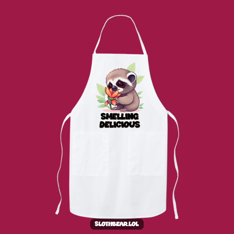 Funny Sloth Bear Cub Apron: Kitchen Explorer Cub, a Delightful and Funny Gift