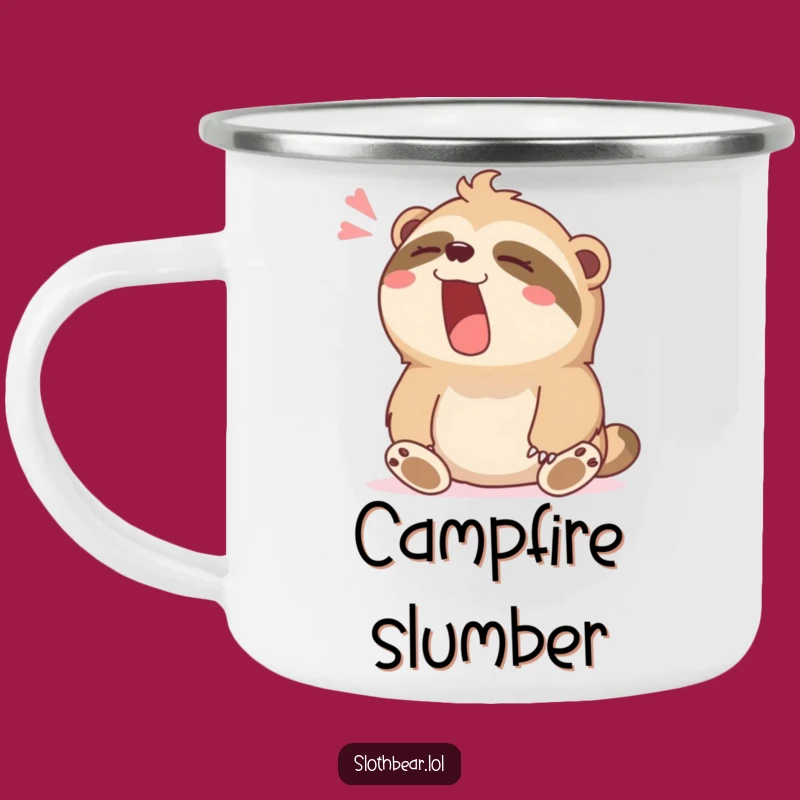 Funny Relaxed Sloth Bear Camping Mug: Adventure & Chill Gift