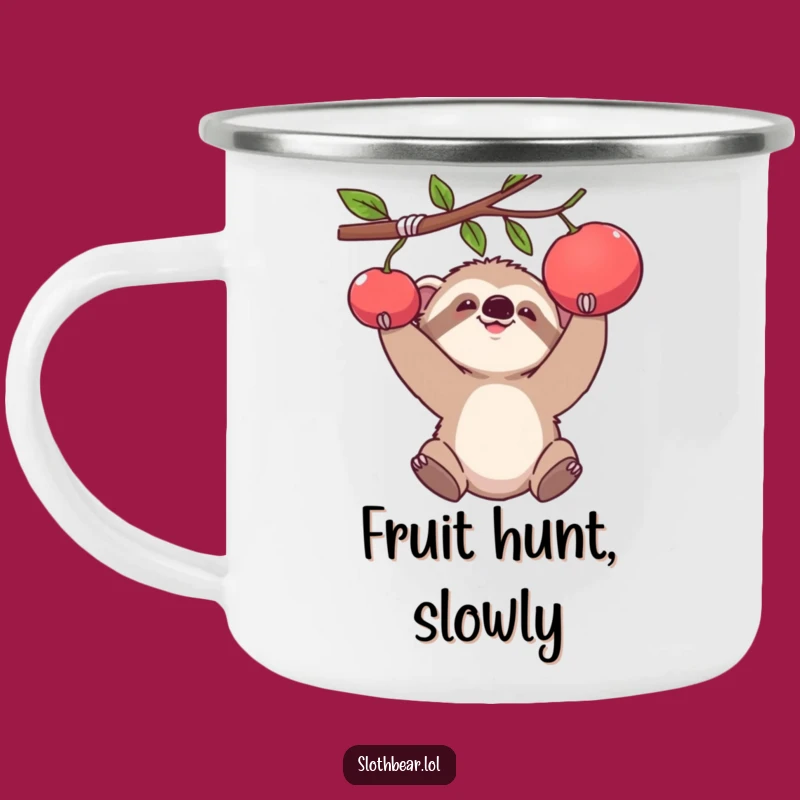 Adventure with Funny Baby Sloth Bear Camping Mug: Determined Humor for the Outdoors