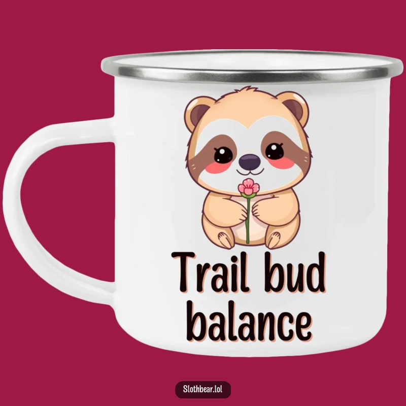 Funny Sloth Bear Camping Mug: Adventure Calm, Perfect Outdoor Funny Gift!