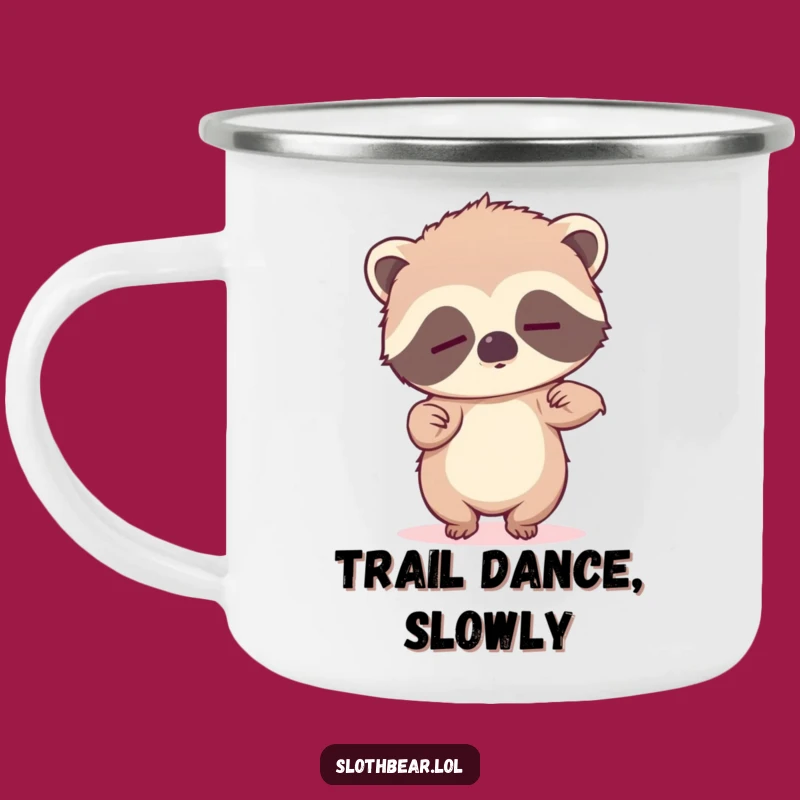 Adventure with Funny Sleepy Sloth Bear Camping Mug: Relaxed Humor for the Outdoors
