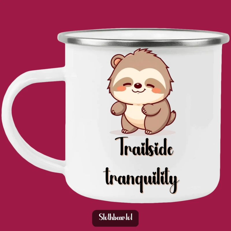 Funny Sloth Bear Camping Mug: Peaceful Sips Outdoors, Perfect Funny Gift