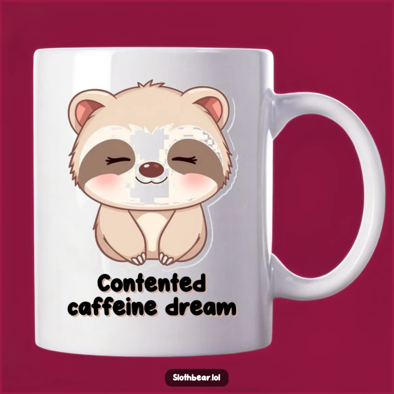 Funny Sleepy Sloth Bear Mug: Start Your Day with a Gentle Smile Gift