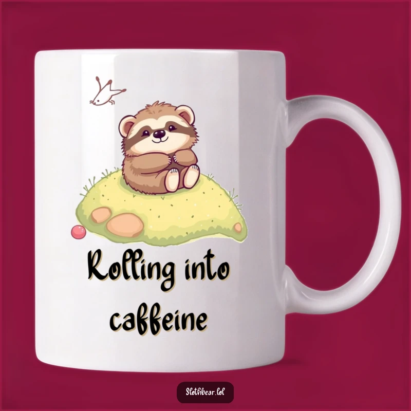 Funny Kawaii Sloth Bear Rolling Mug - Adorable & Hilarious Gift Choice