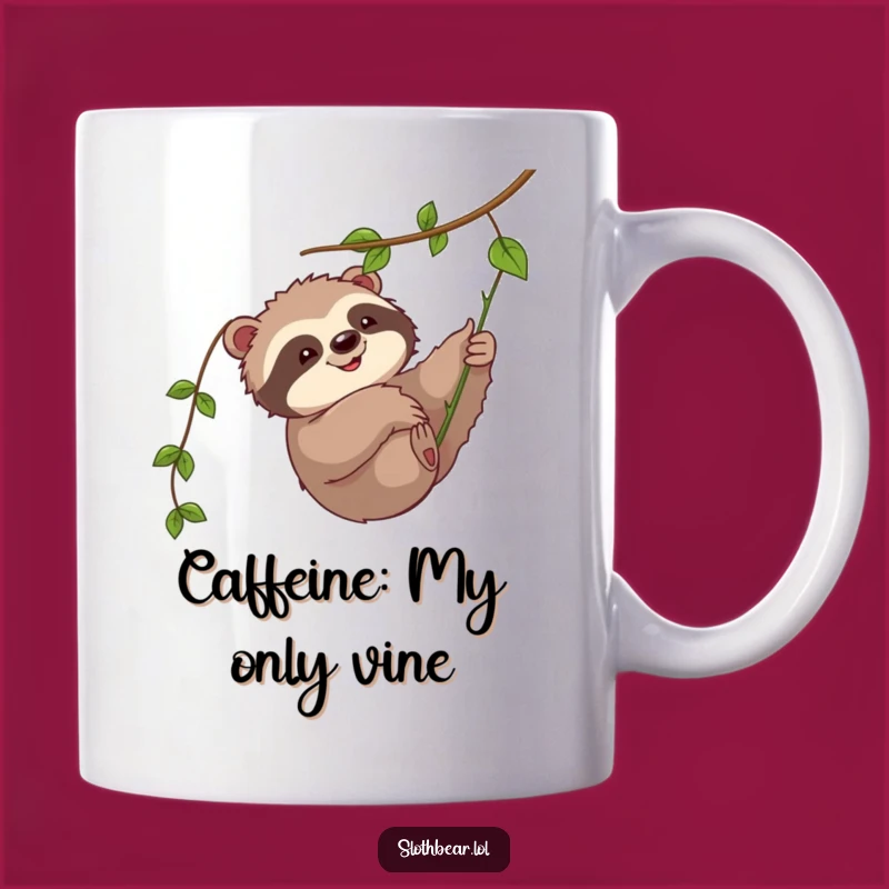 Funny Sloth Bear Vine Swat Mug: Adorable Playful Character For Daily Brews