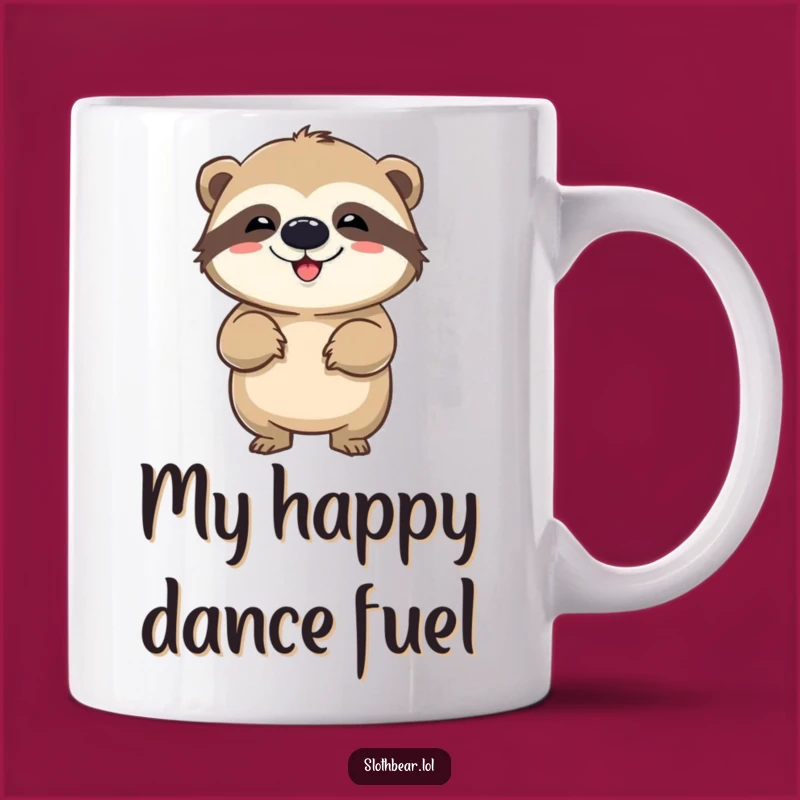 Funny Sloth Bear Wiggle Mug - Hilarious Dance Moves and Morning Laughter