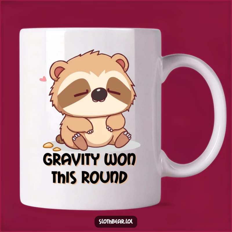 Funny Dazed Sloth Bear Mug a Perfect Gift for Clumsy Moments