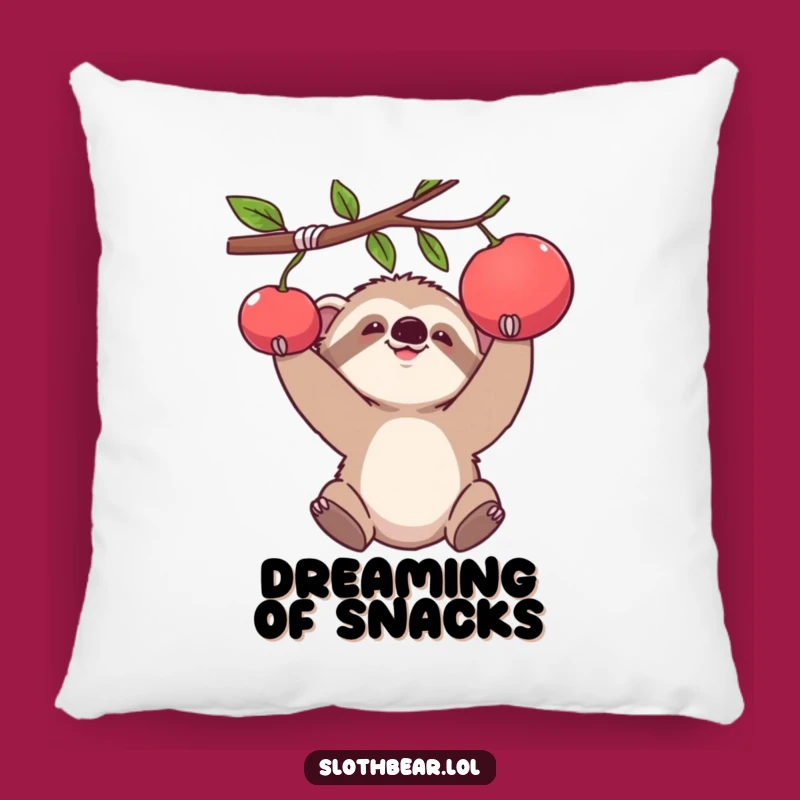 Cozy Baby Sloth Bear Pillow: Plush Comfort with a Funny, Determined Design