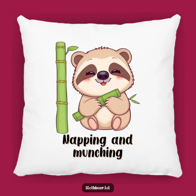 Funny Sloth Bear Pillow: Cozy Comfort with a Gentle Smile, Perfect Funny Gift