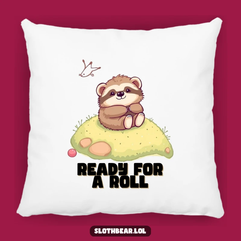 Funny Kawaii Sloth Bear Rolling Pillow - Soft & Hilarious Comfort Gift