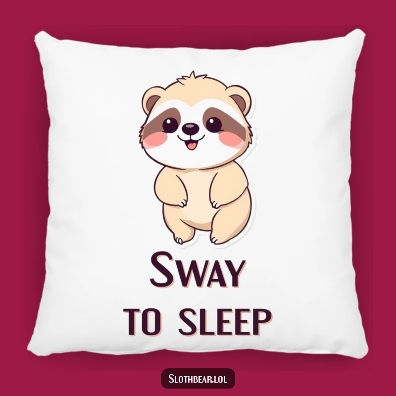 Funny Kawaii Sloth Bear Pillow: Cozy Relaxation for Sweet Dreams and Funny Gifts