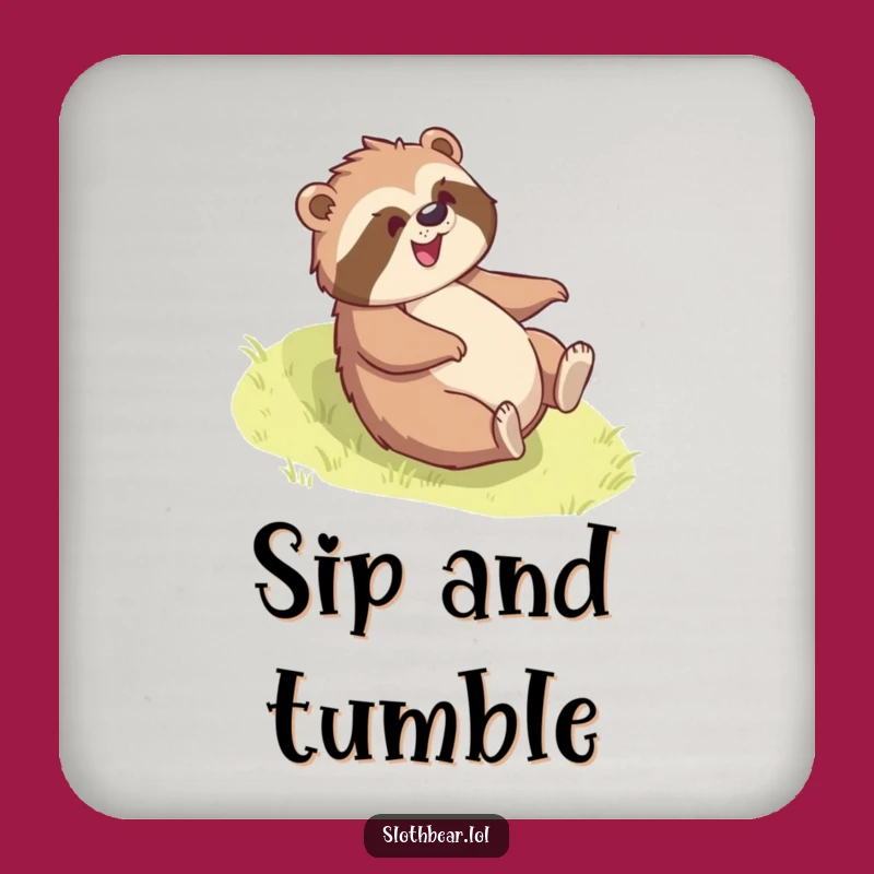 Playful Funny Sloth Bear Roll Coaster: Protect Surfaces with Fun, Ideal Funny Gift!