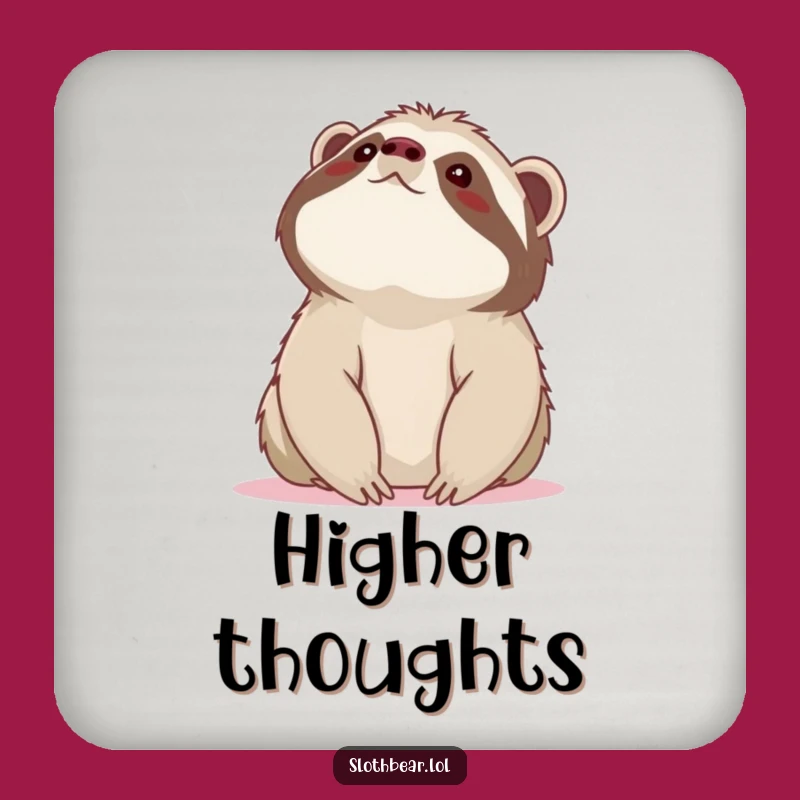 Whimsical Funny Sloth Bear Sky Coaster: Protect Surfaces with Wonder, Ideal Funny Gift!