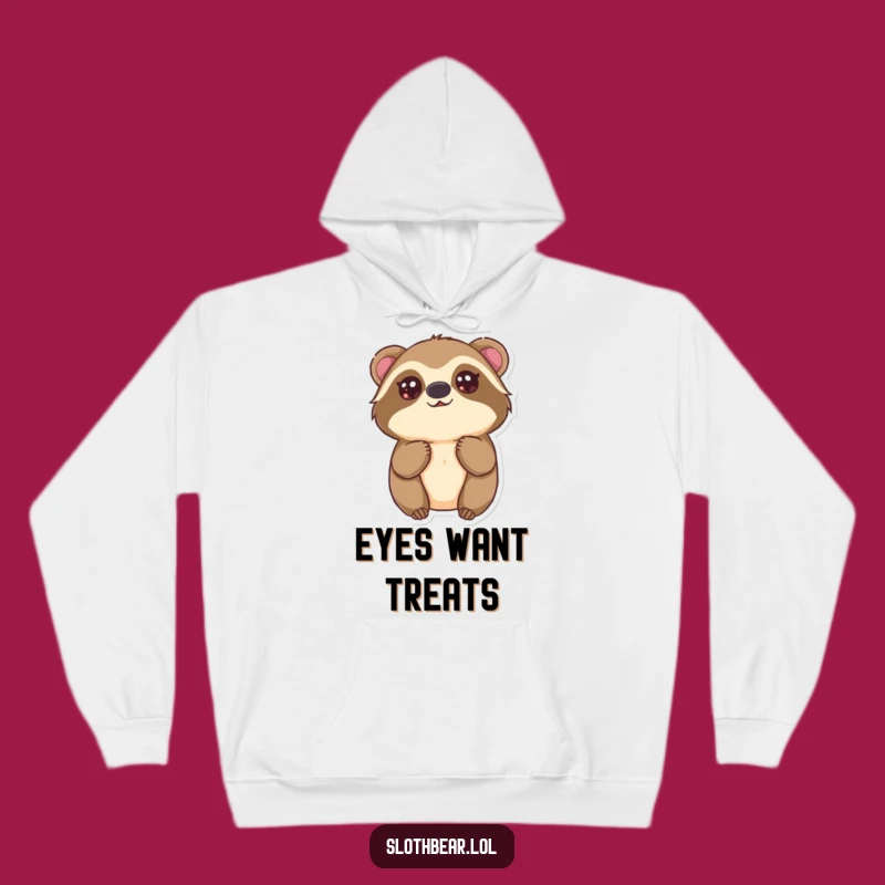 Funny Kawaii Sloth Bear Hoodie: Cozy Innocence for a Warm and Funny Gift