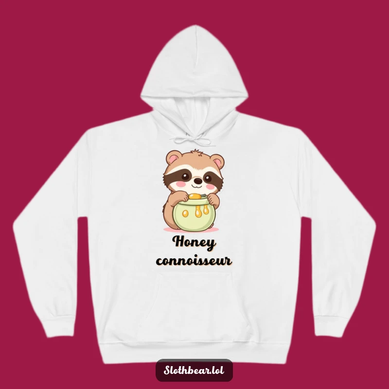 Funny Kawaii Sloth Bear Hoodie: Cozy Cuteness for a Warm and Funny Gift