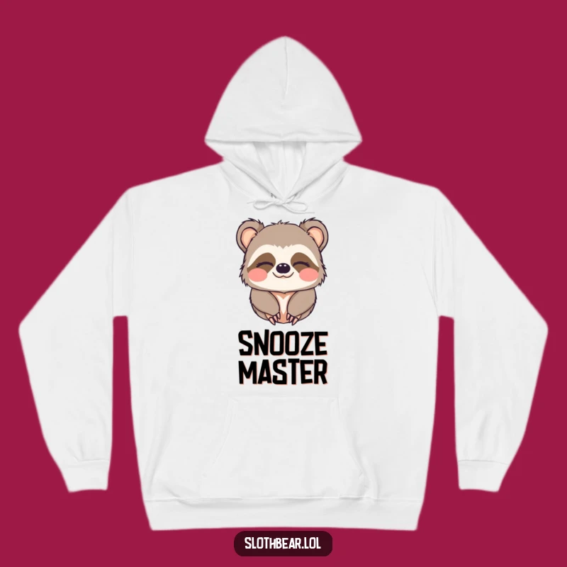 Funny Sloth Bear Hoodie: Cozy Sleepy Wink, Perfect Warm Funny Gift!