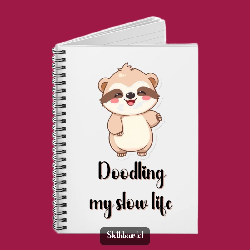 Funny Sloth Bear Notebook: Jot Down Ideas With a Lazy Wiggle!