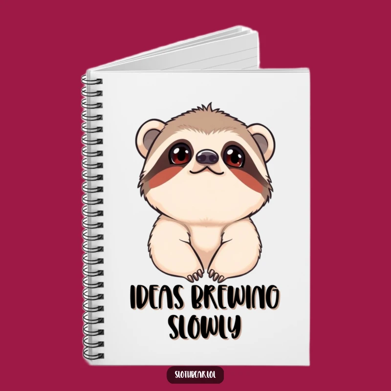 Funny Curious Sloth Bear Notebook: Jot Down Ideas with Whimsical Inspiration
