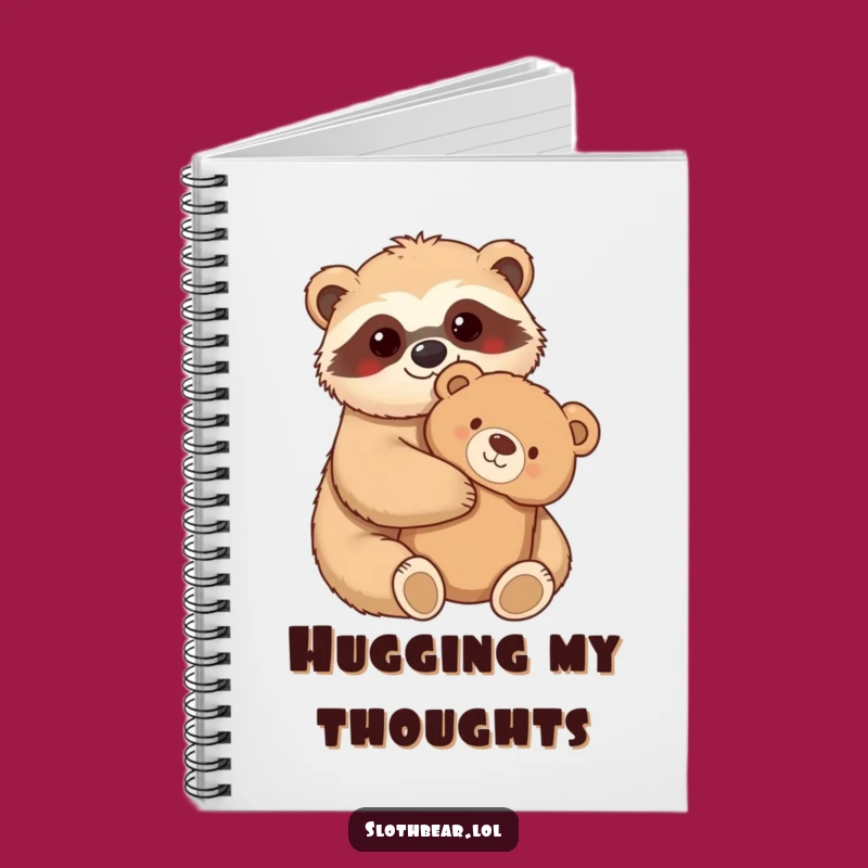 Funny Sloth Bear Notebook: Jot Down Ideas With a Cozy Hug!