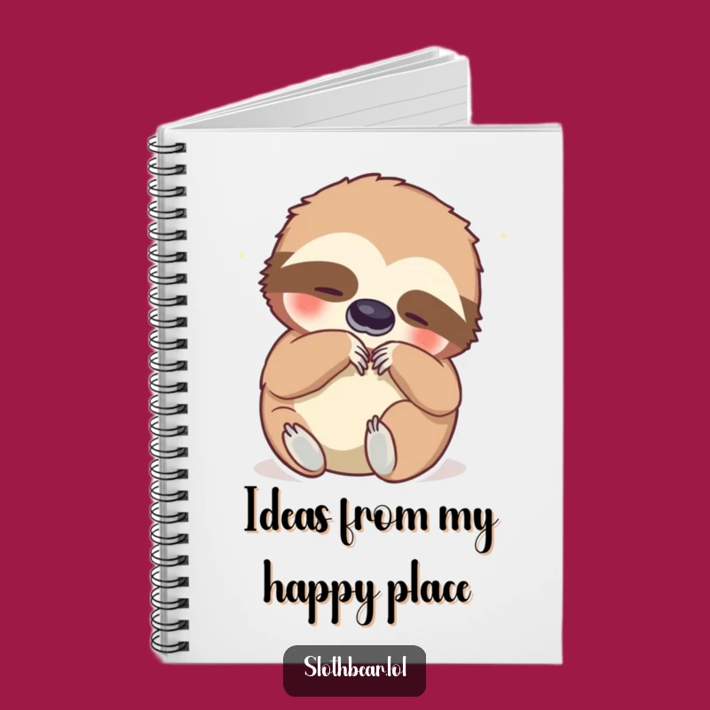 Funny Sloth Bear Belly Scratch Notebook - Jot Down Ideas with Happy Humor