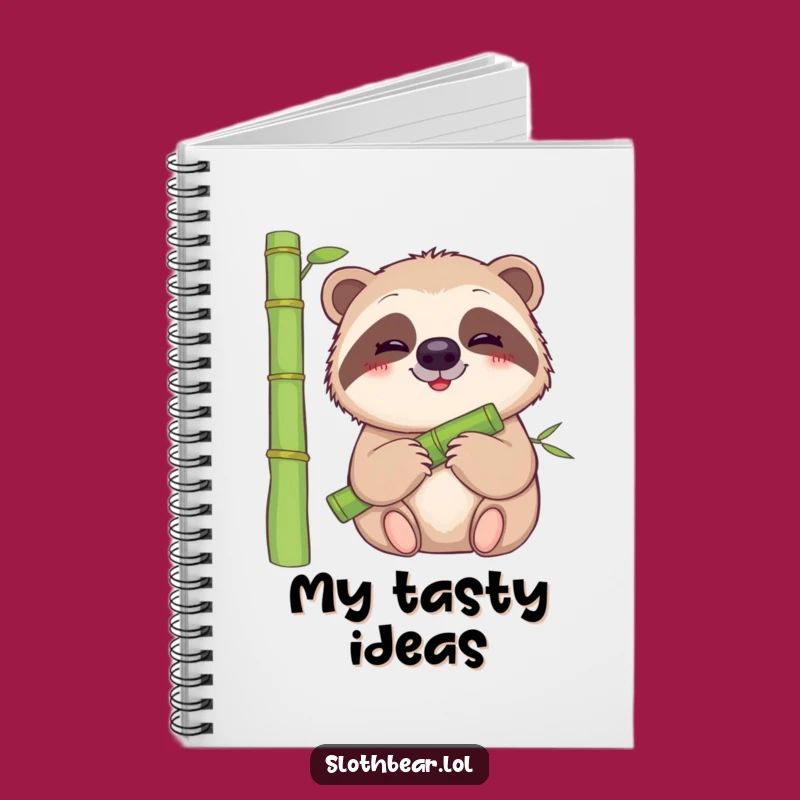 Funny Sloth Bear Notebook: Jot Down Calm Thoughts, Perfect Funny Gift for Writers