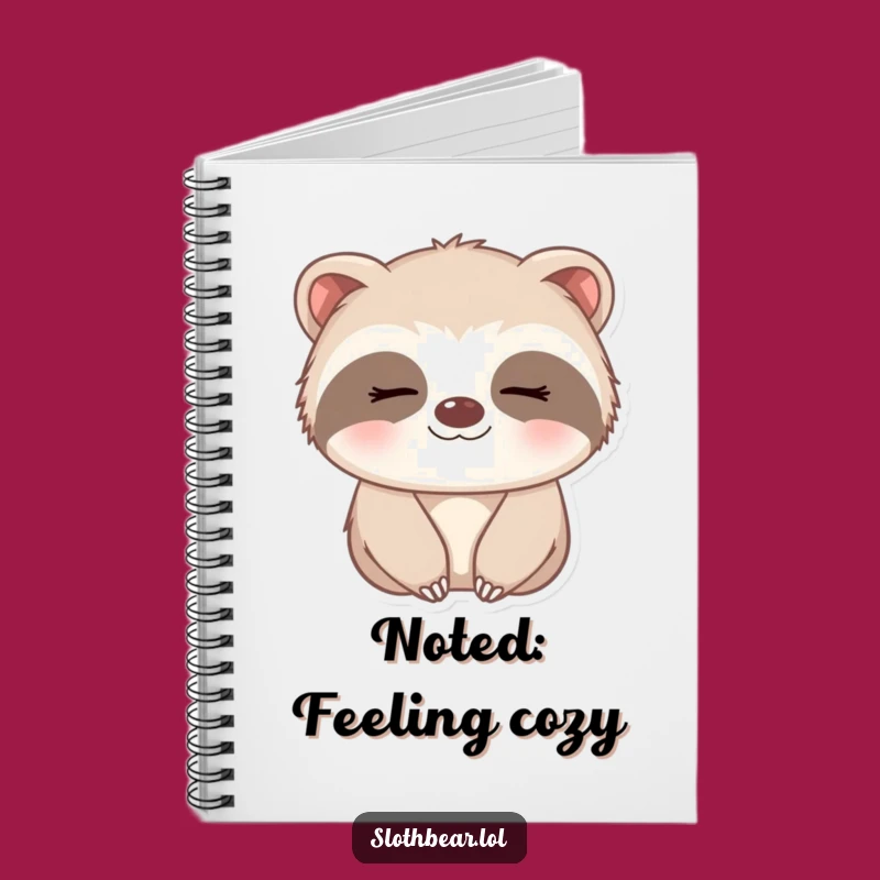 Funny Sleepy Sloth Bear Notebook: Jot Down Dreams with Gentle Humor
