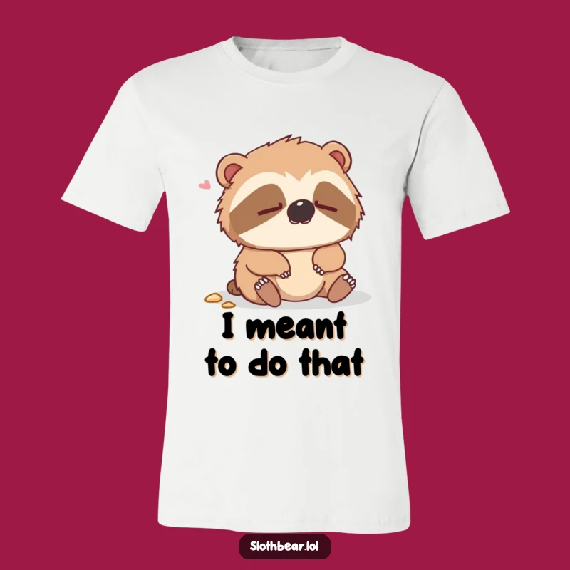 Funny Dazed Sloth Bear T-Shirt a Hilarious Gift for Bear Lovers