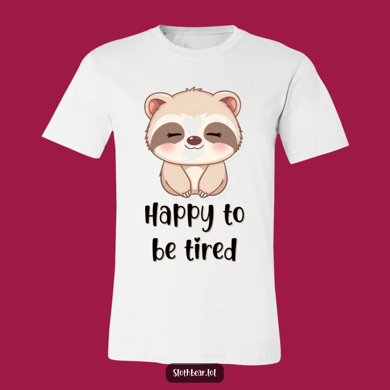 Funny Sleepy Smile T-Shirt: Wear Your Sweetness with Comical Charm