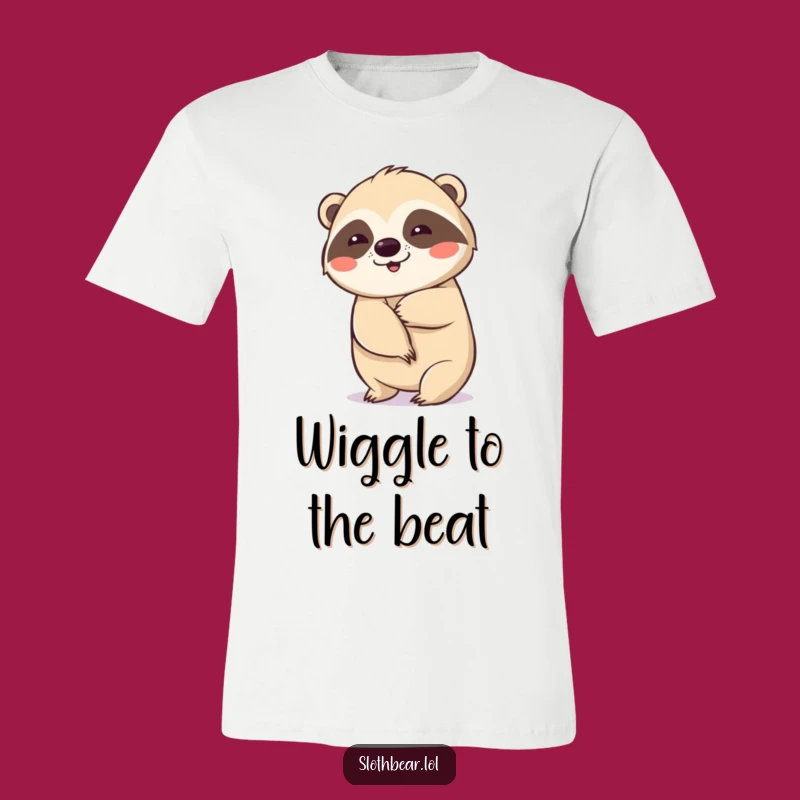 Funny Wiggling Sloth Bear T-Shirt for Groovy Vibes