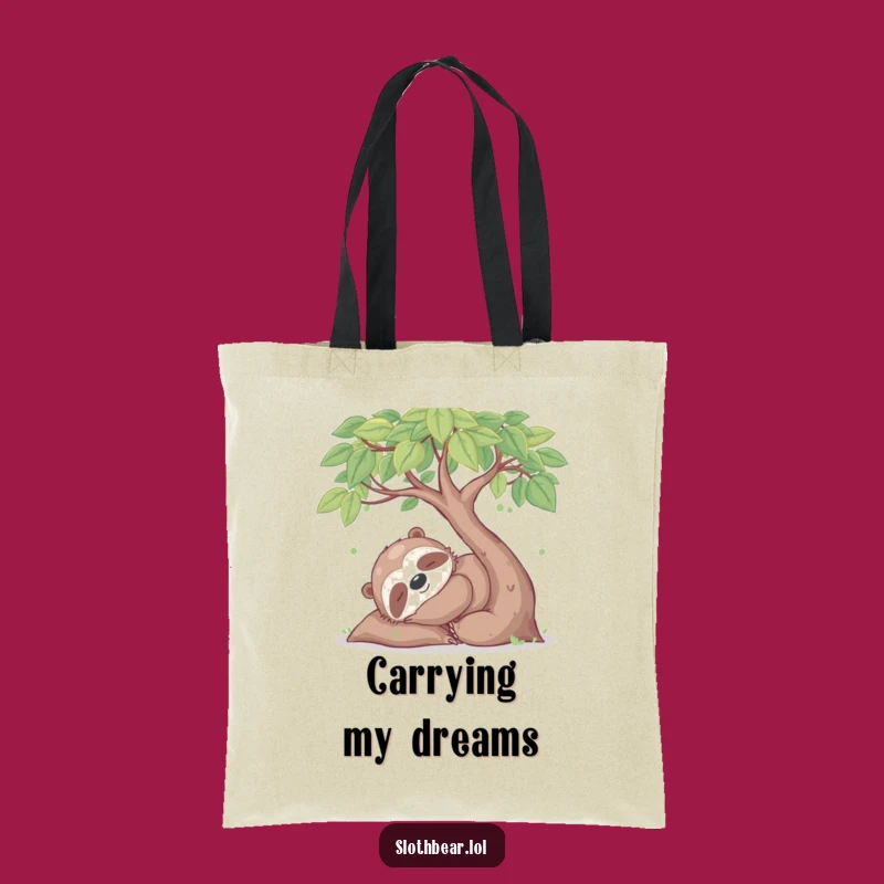 Funny Sloth Bear Nap Tote Bag: Relaxing Style, Perfect Casual Carry-All